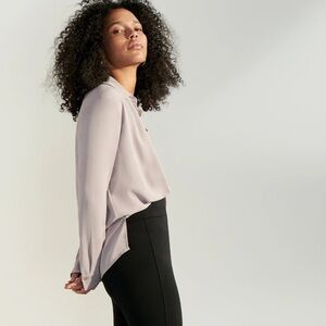 MM. Lafleur The Lagarde Shirt—Crepe in Rain Cloud Size 10